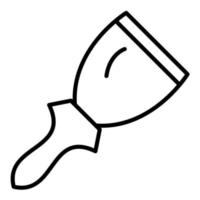 ícone de linha de espátula vetor