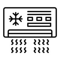 ícone de linha de ar condicionado vetor