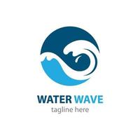 ícone de vetor de símbolo de onda de água