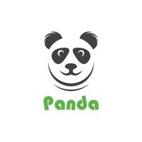 ícone de vetor de modelo de logotipo panda