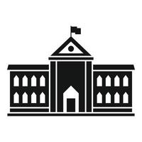 ícone da arquitetura do parlamento, estilo simples vetor