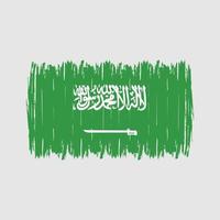 escova de bandeira da arábia saudita vetor