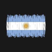 escova da bandeira da argentina vetor