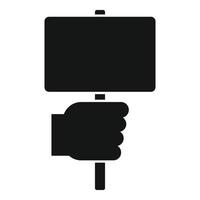 ícone de placa de sinal de empoderamento, estilo simples vetor