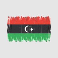 escova da bandeira da libia vetor