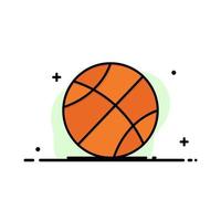 modelo de logotipo de negócios de educação de jogos de esportes de bola cor lisa vetor