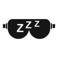 ícone de máscara de dormir, estilo simples vetor