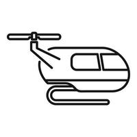ícone de táxi aéreo de inverno, estilo de estrutura de tópicos vetor