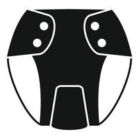 ícone de fralda de cueca, estilo simples vetor