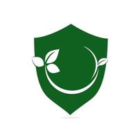 logotipo de folha verde, vetor de folha verde