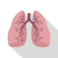 ícone de pulmões, estilo simples vetor