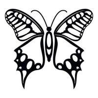 ícone de borboleta esvoaçante, estilo simples vetor