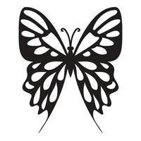 ícone de borboleta de coleção, estilo simples vetor