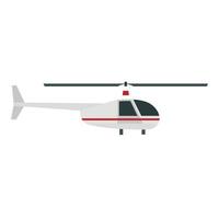 ícone de helicóptero, estilo simples vetor