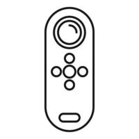 ícone de controle remoto de ar condicionado, estilo de estrutura de tópicos vetor