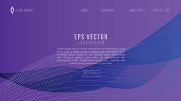web design de gradiente roxo azul abstrato eps 10 vetor para site, página de destino, página inicial, página da web