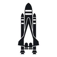 ícone do ônibus espacial, estilo simples vetor