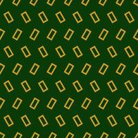 padrão geométrico perfeito em estilo art déco com elementos dourados sobre fundo verde. impressão vetorial para fundo de tecido vetor