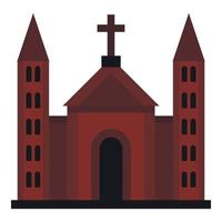 ícone da igreja católica, estilo simples vetor