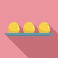 ícone de ovos de cozinha molecular, estilo simples vetor