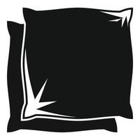 ícone de travesseiros, estilo simples vetor