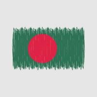 escova de bandeira de bangladesh vetor