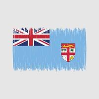 escova de bandeira de fiji vetor