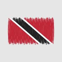 escova de bandeira de Trinidad e Tobago vetor