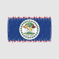 escova de bandeira belize vetor