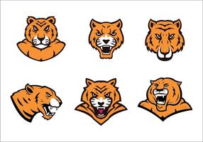 Logo livre Tiger Vector Set