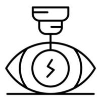 ícone de linha de correção de visão a laser vetor