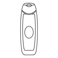 ícone de desodorante, estilo de estrutura de tópicos vetor