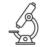 ícone do microscópio de coronavírus, estilo de estrutura de tópicos vetor