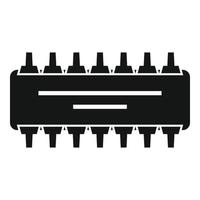ícone do amplificador de rádio, estilo simples vetor