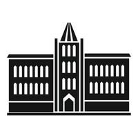 ícone do edifício do parlamento, estilo simples vetor