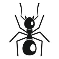 ícone de formiga escavadora, estilo simples vetor