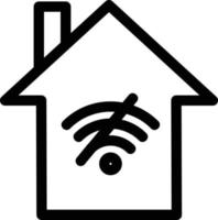 nenhum ícone de vetor doméstico wi-fi