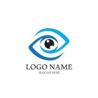 modelo de design de ilustração de ícone de logotipo de cuidados com os olhos vetor