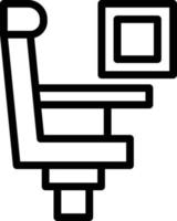 ícone de linha de assento vetor