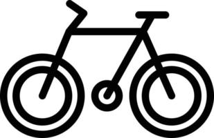 ícone de linha de bicicleta vetor