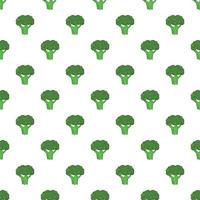 padrão de brócolis, estilo cartoon vetor