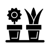 ícone de vetor de plantas de casa