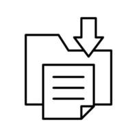 ícone de vetor de armazenamento de arquivos