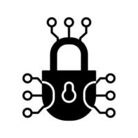 ícone de vetor de defesa cibernética