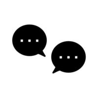 ícone de vetor de bolhas de conversa exclusivo