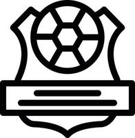 ícone da linha do clube de futebol vetor