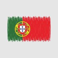 escova de bandeira de portugal vetor