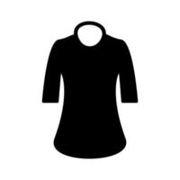 ícone de vetor de camisa feminina