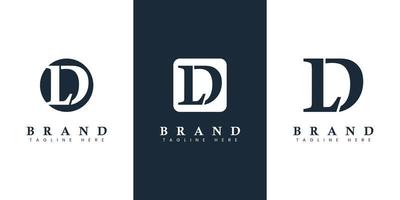 logotipo moderno e simples da letra ld, adequado para qualquer empresa com iniciais ld ou dl. vetor