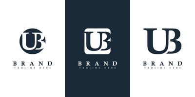 logotipo moderno e simples da letra ub, adequado para qualquer empresa com iniciais ub ou bu. vetor